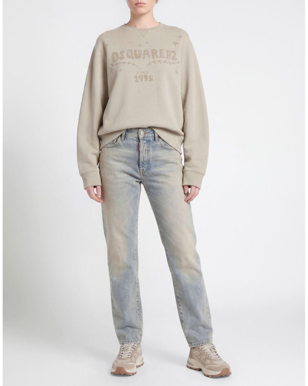 DSquared² Gray Light Sweatshirt Cotton