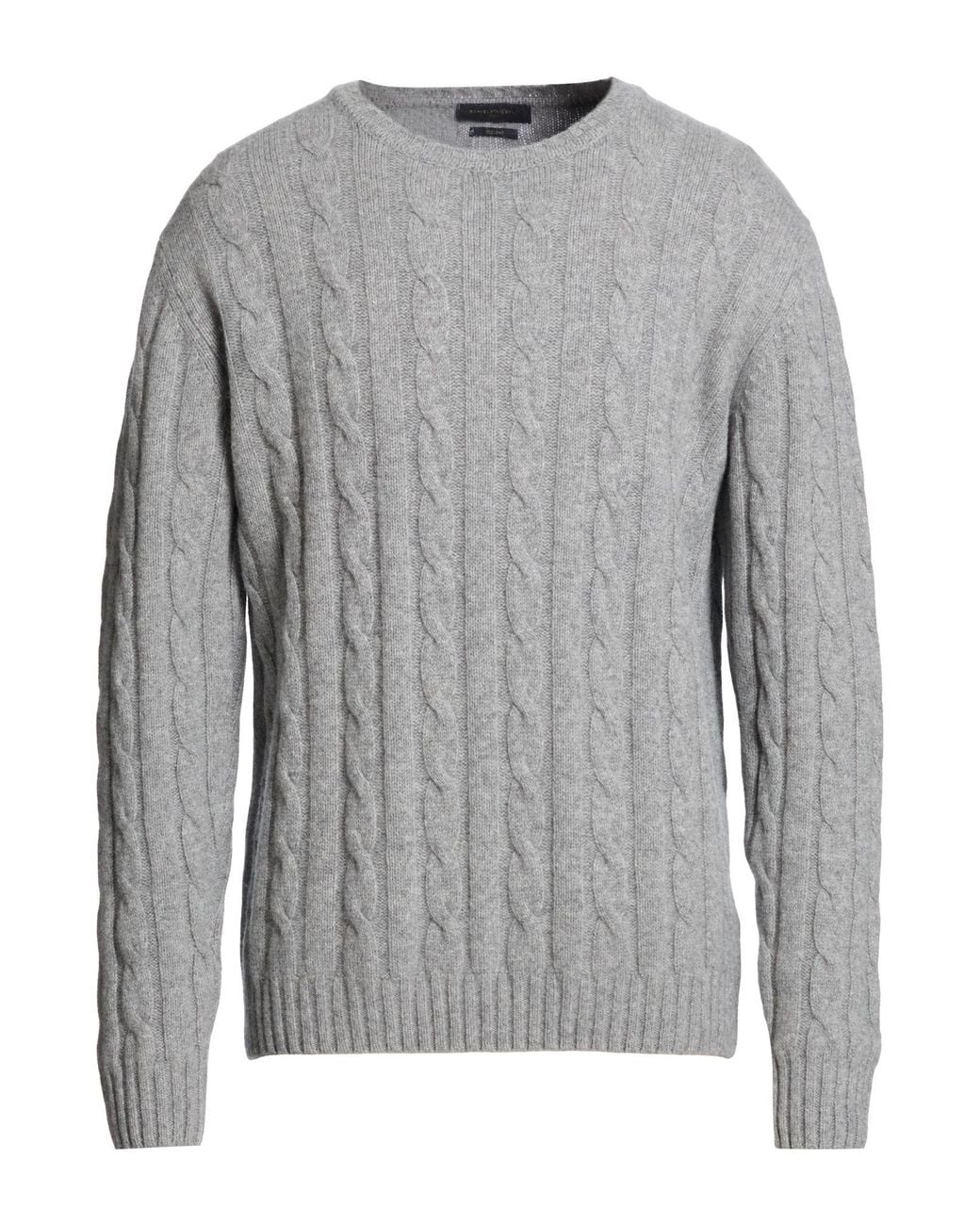 Daniele Fiesoli Gray Absolutely Sweater Merino Wool for men
