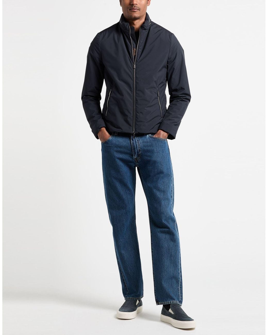 Moorer Blue Jacket Polyester for men
