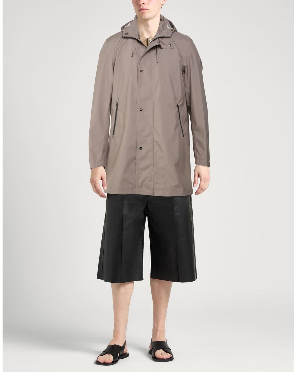 Herno Gray Overcoat & Trench Coat for men
