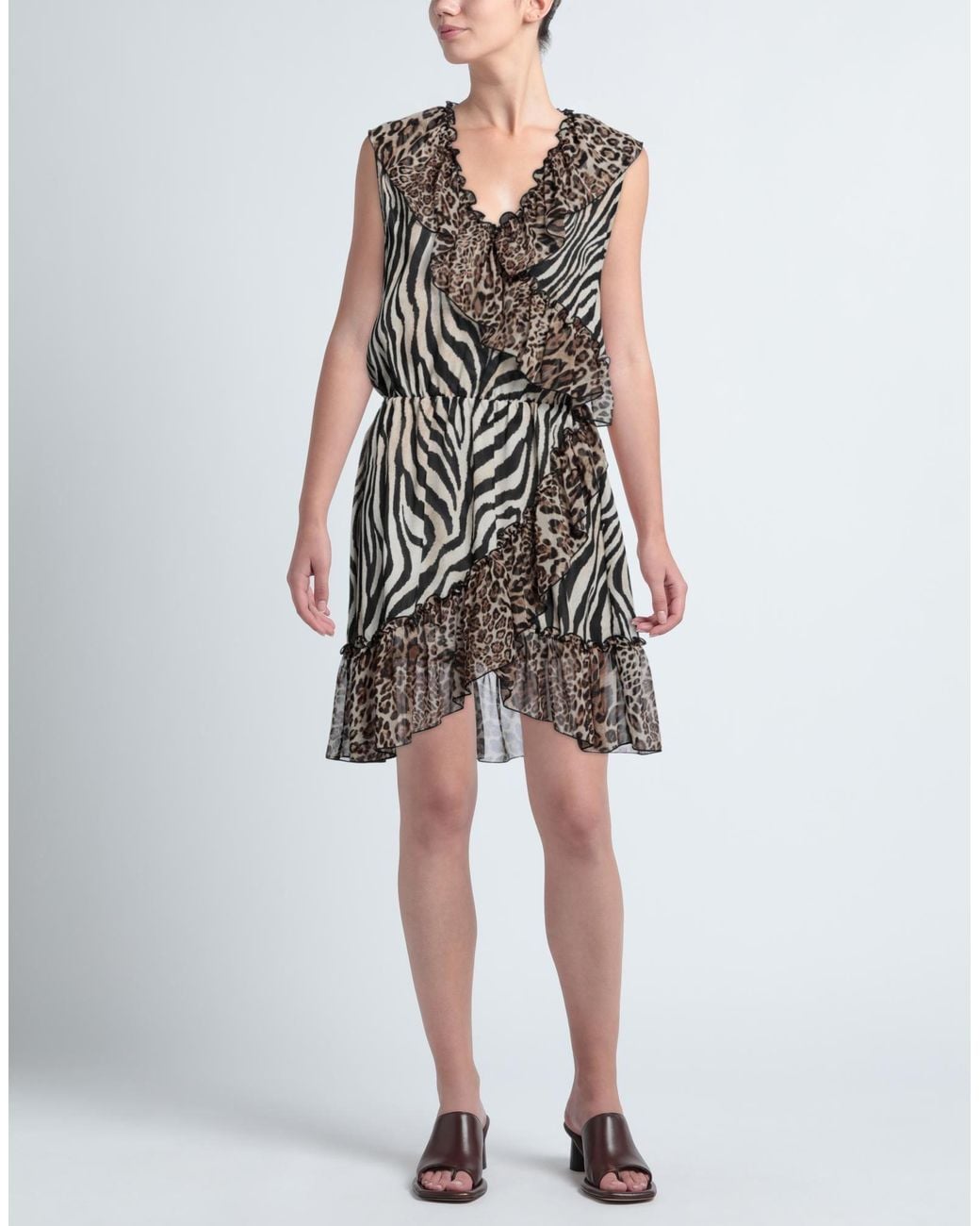 Gaelle Paris Gray Short Dress
