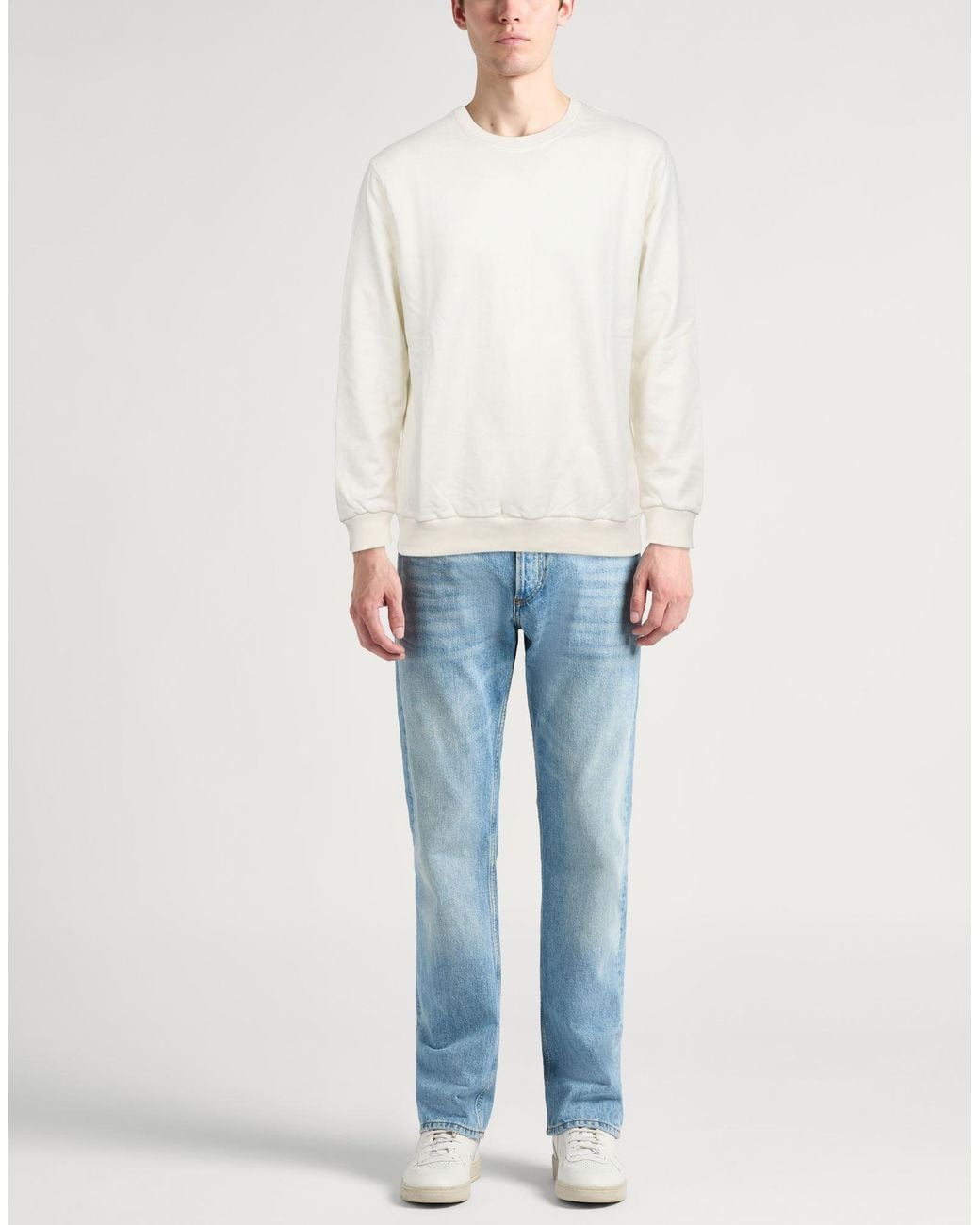 Crossley White Sweatshirt Cotton for men