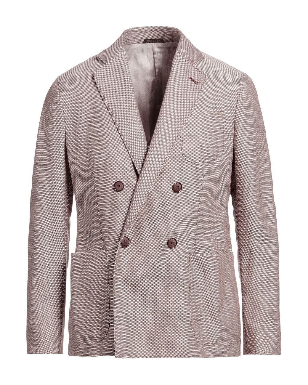 Giorgio Armani Gray Blazer Virgin Wool, Silk, Linen, Cashmere for men