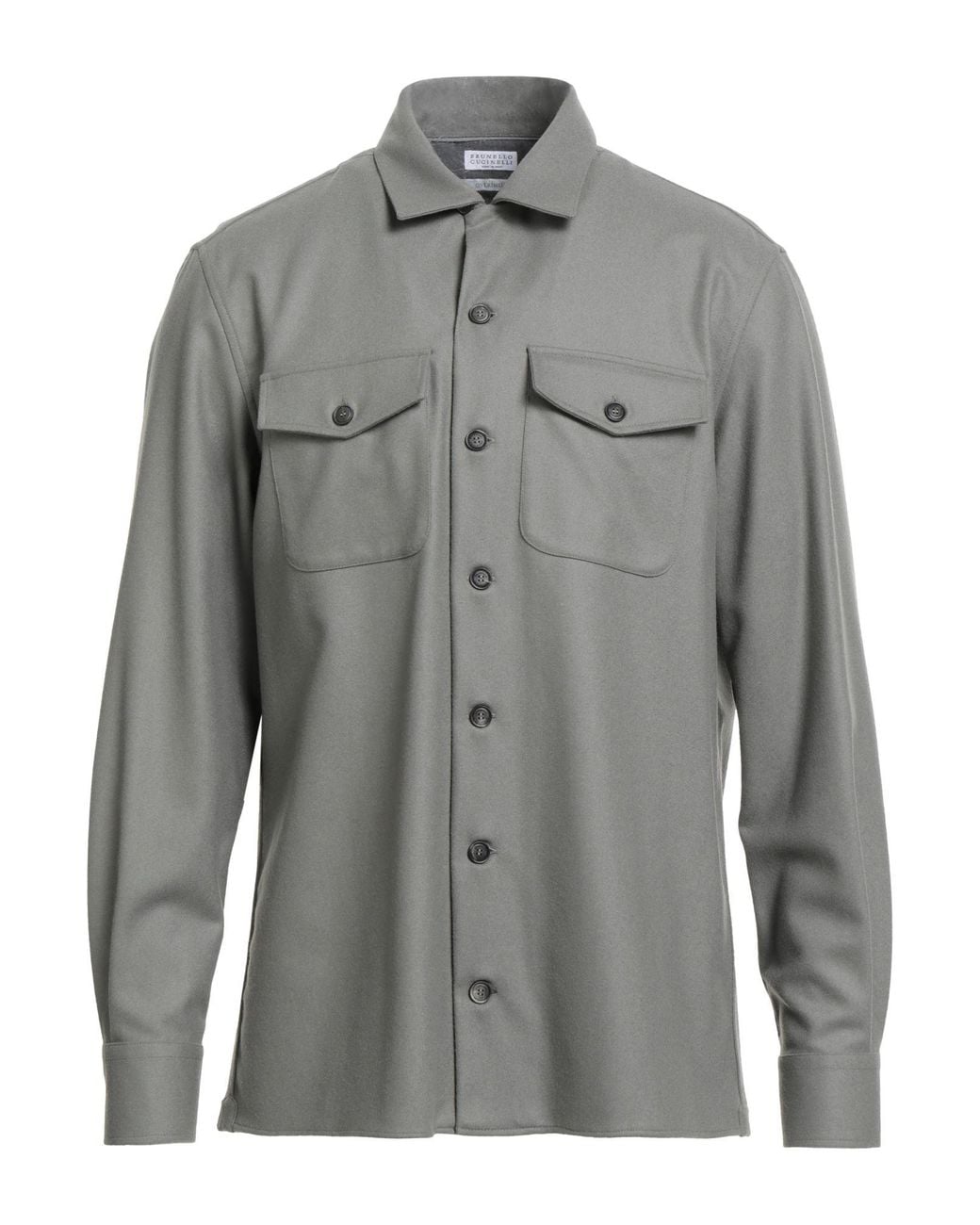 Brunello Cucinelli Gray Shirt for men
