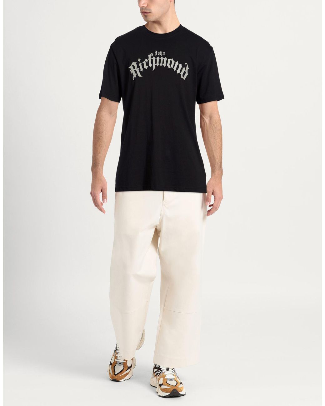 John Richmond Black T-Shirt Cotton for men