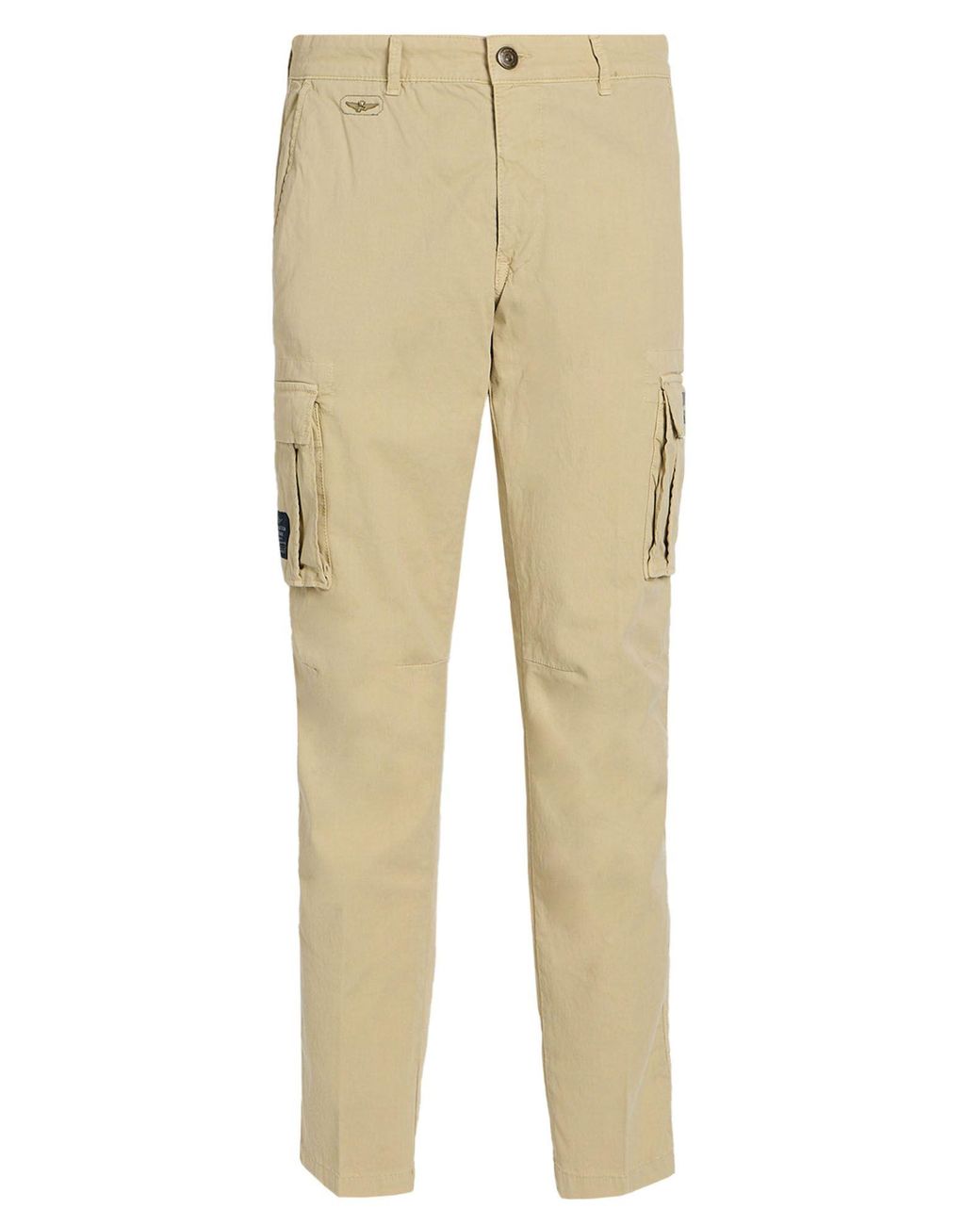 Aeronautica Militare Natural Pants Cotton, Elastane for men