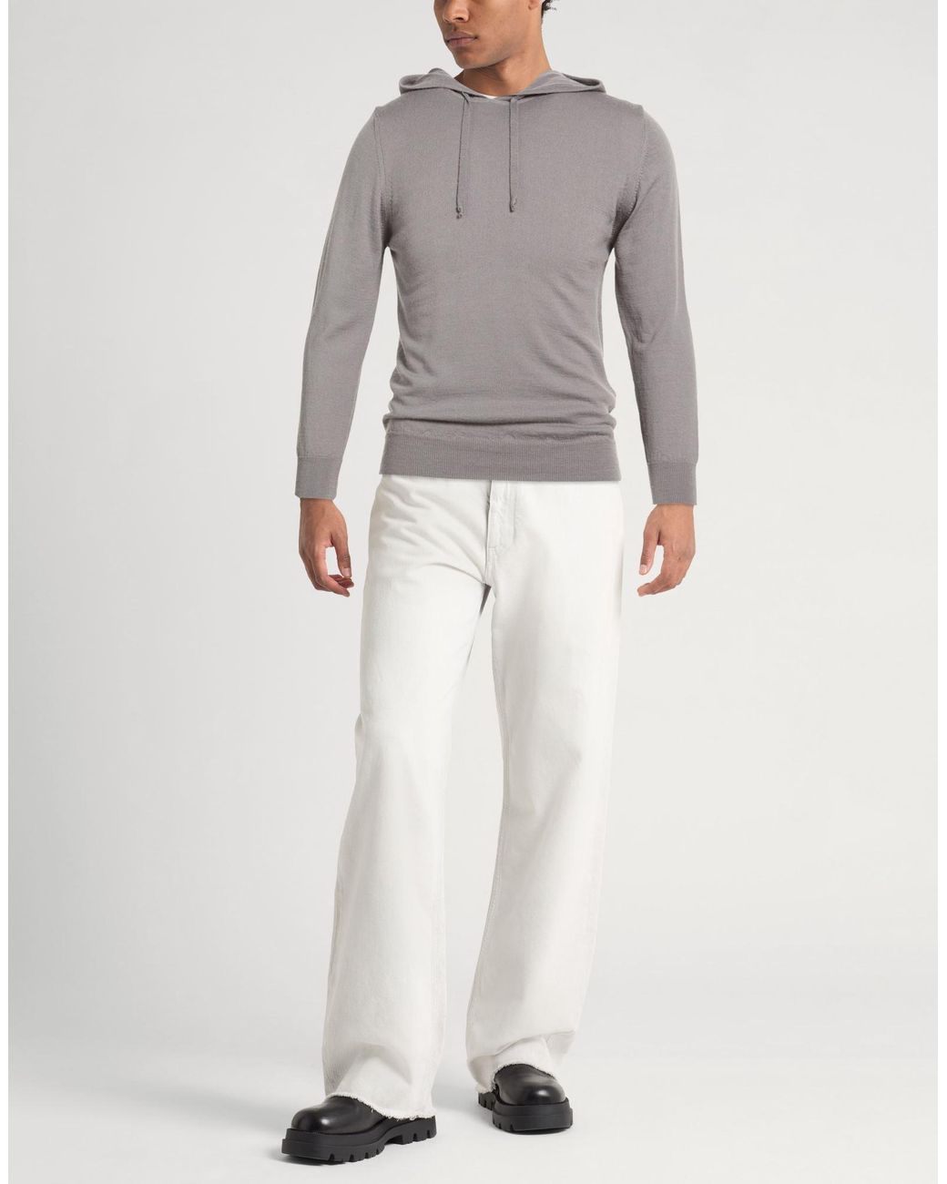Daniele Alessandrini Gray Sweater Acrylic, Wool for men