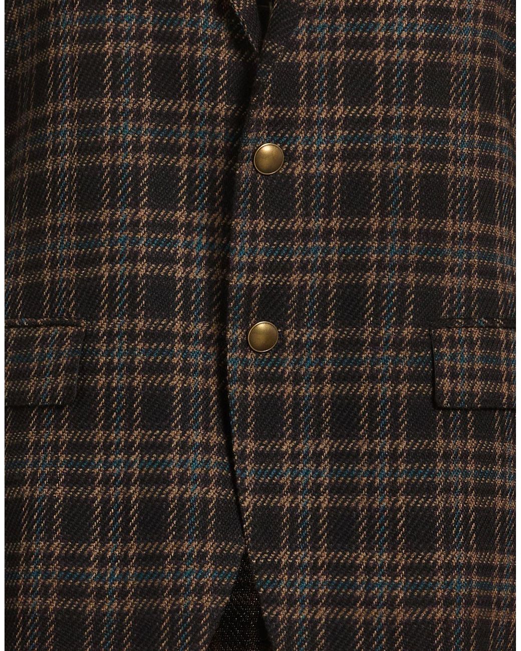 Lardini Black Blazer Wool, Cotton, Elastane for men