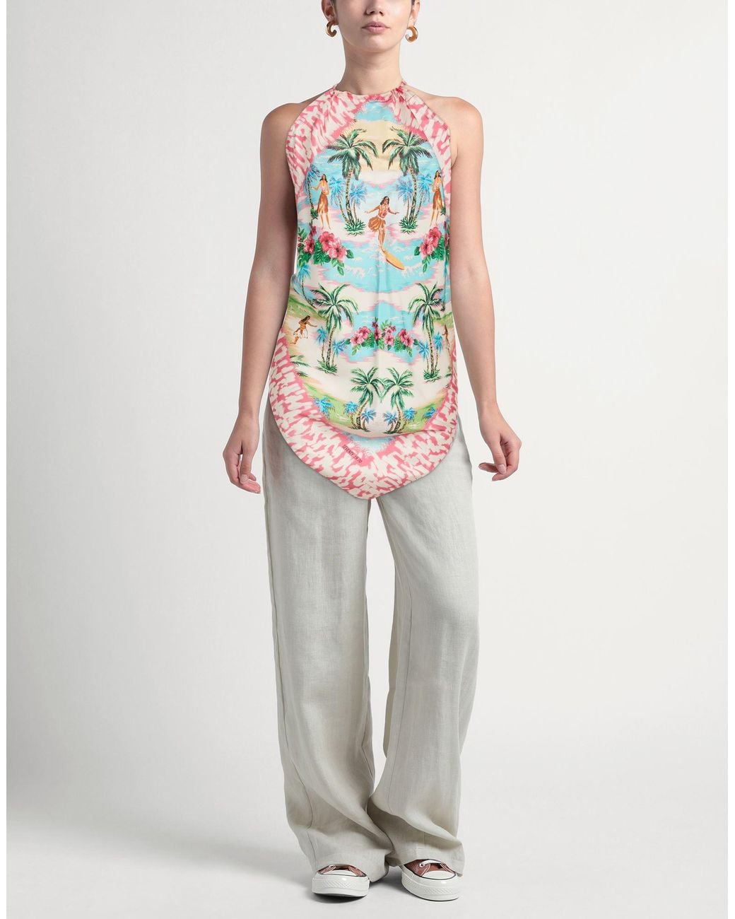 19.70 Nineteen Seventy White Top Silk