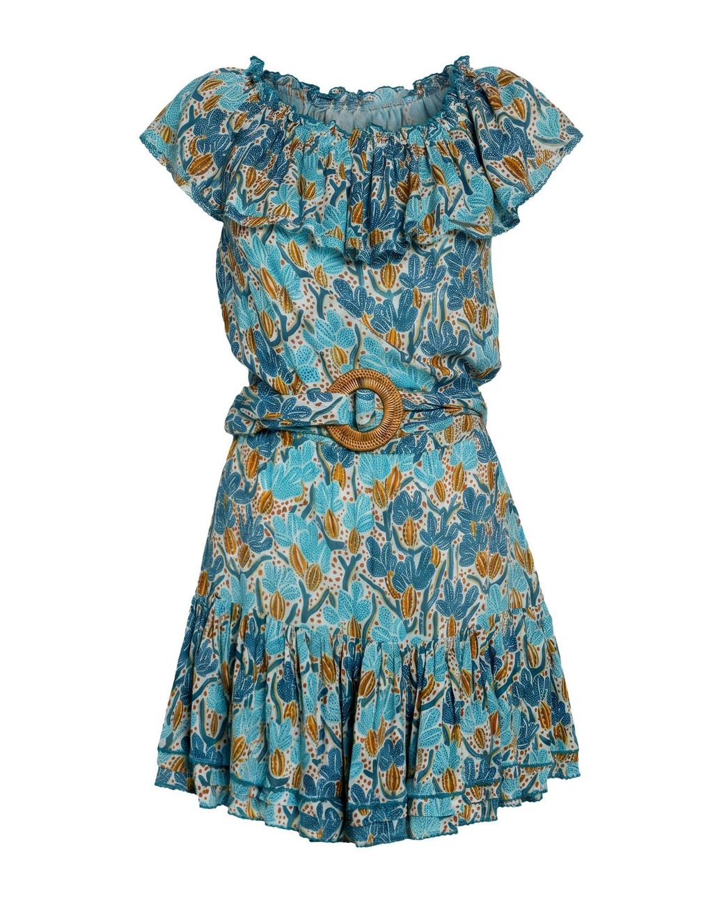 Poupette Blue Mini Dress Viscose