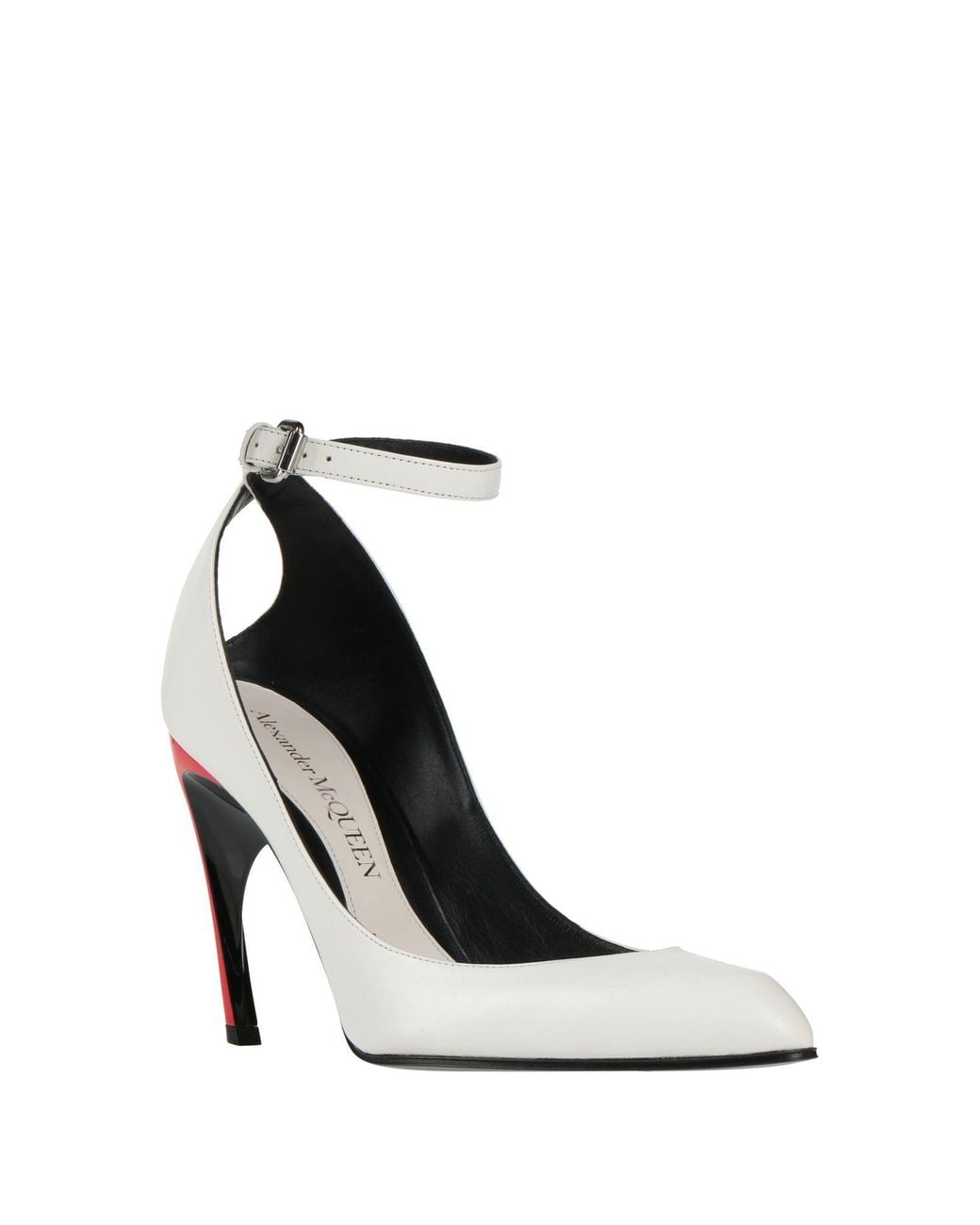 McQueen White Pumps Leather