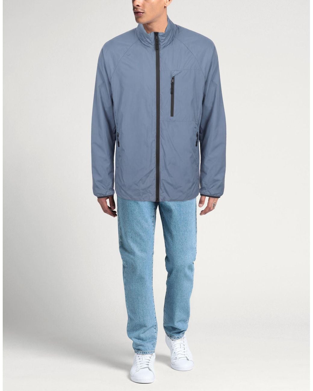 ADHOCONCEPT Blue Jacket for men