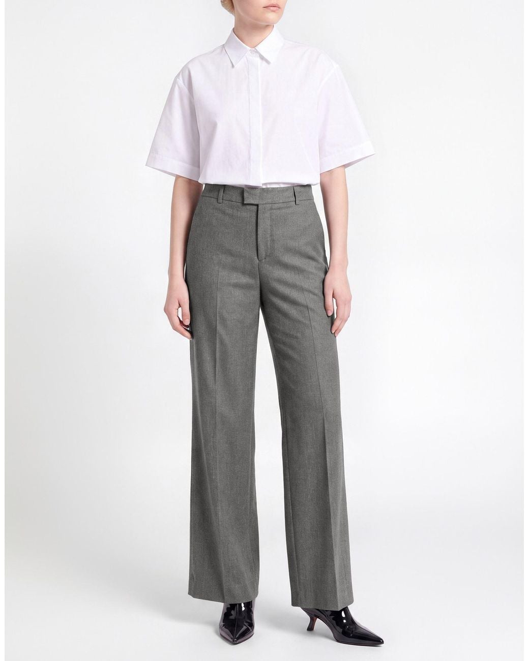 Berwich Gray Taupe Pants Virgin Wool, Viscose, Polyamide, Elastane