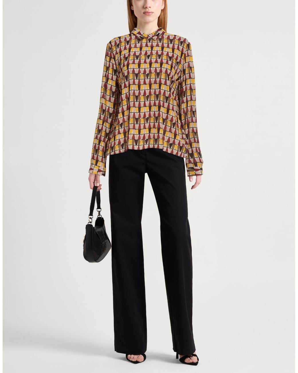 Robert Friedman Brown Marigold Top Viscose