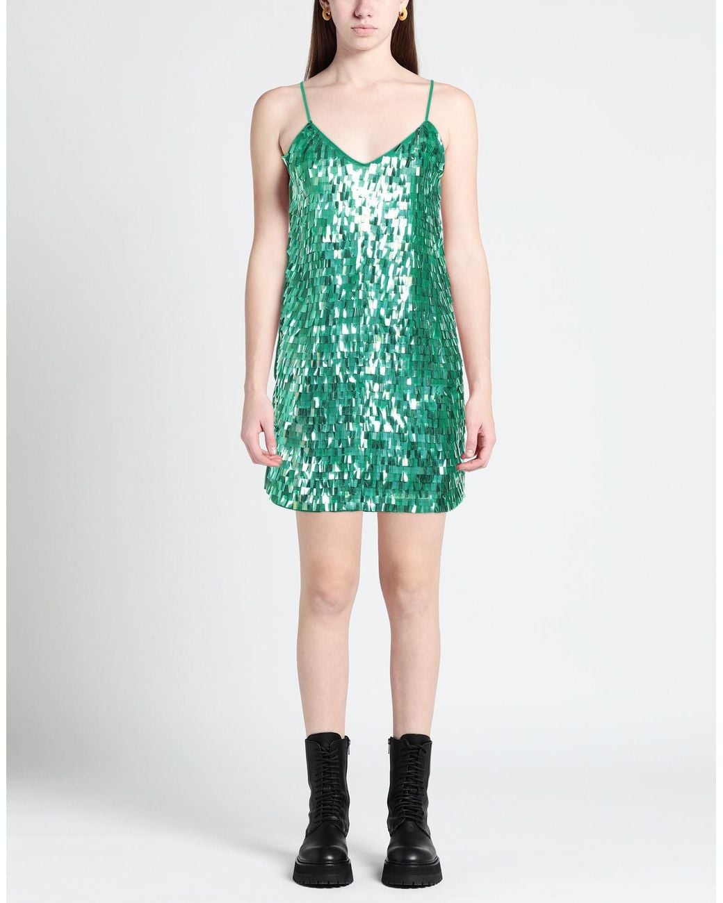 Pinko Green Mini Dress