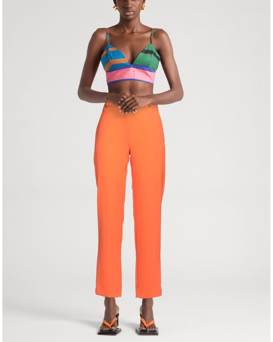 Kaos Orange Pants Polyester, Elastane