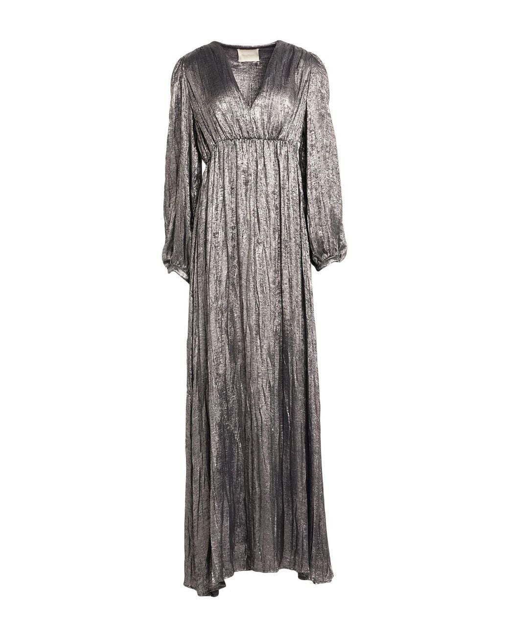 Momoní Gray Maxi Dress Polyester