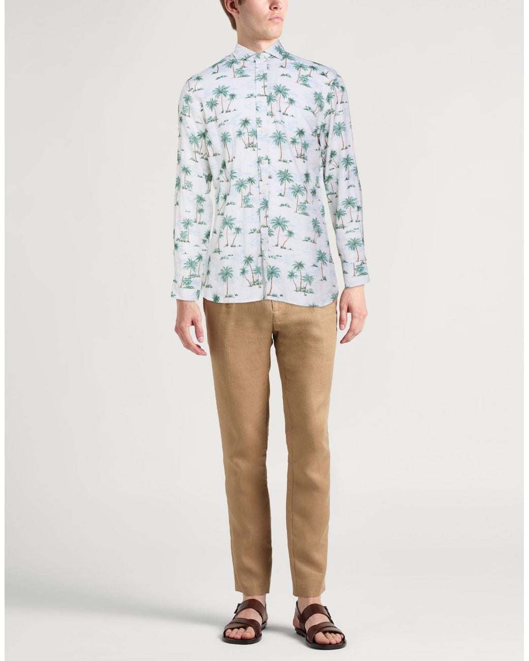Hackett Blue Ivory Shirt Linen for men