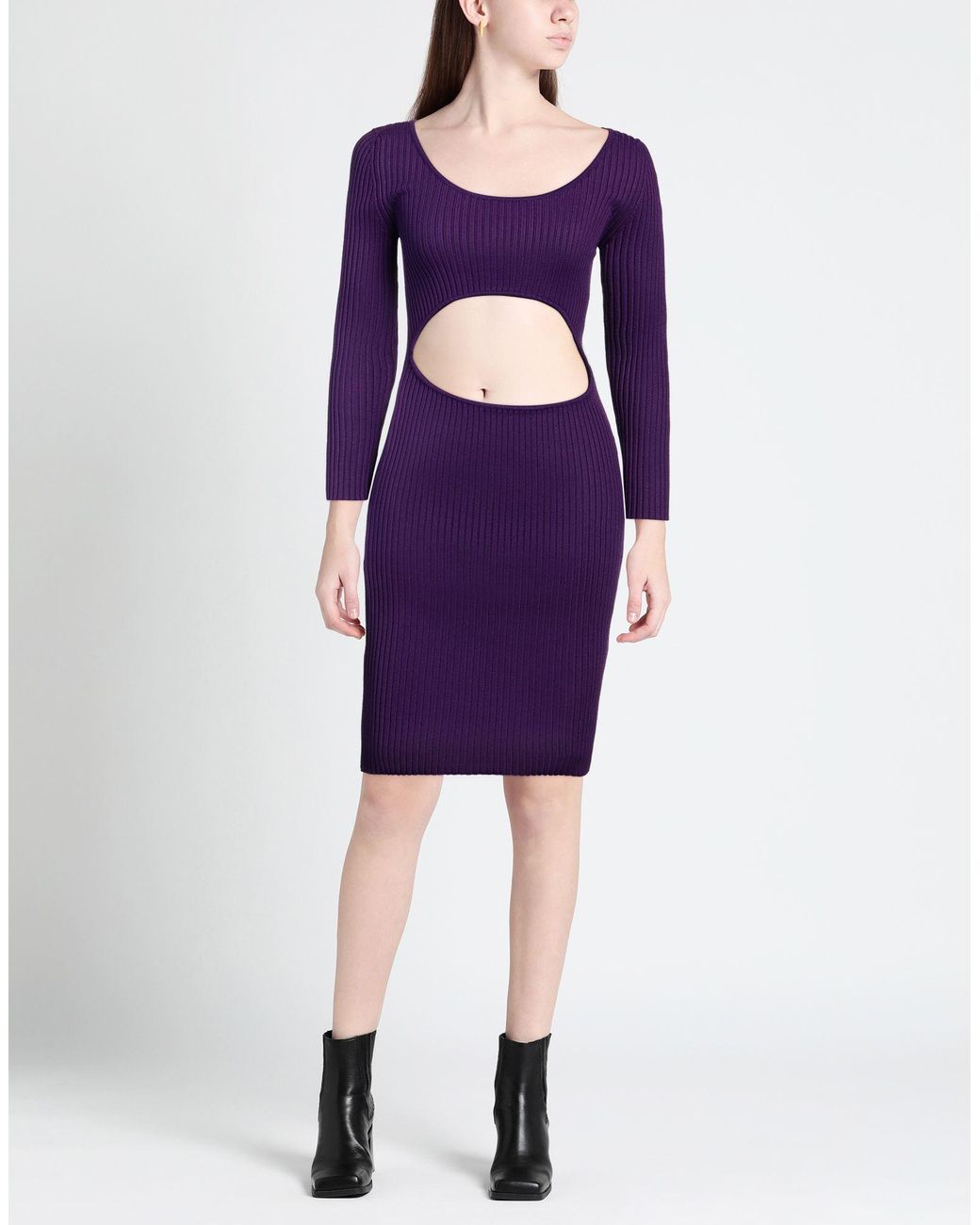 Vestido midi ViCOLO de color Purple