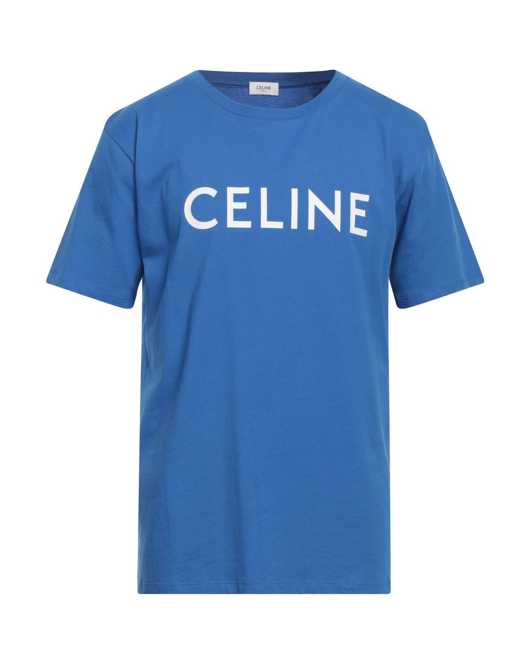 celine-Blue-Azure-T-Shirt-