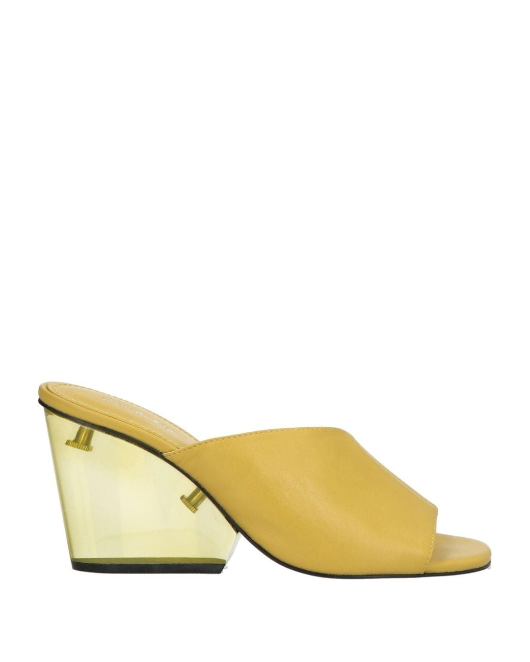 Tory Burch Yellow Sandals Leather, Pvc