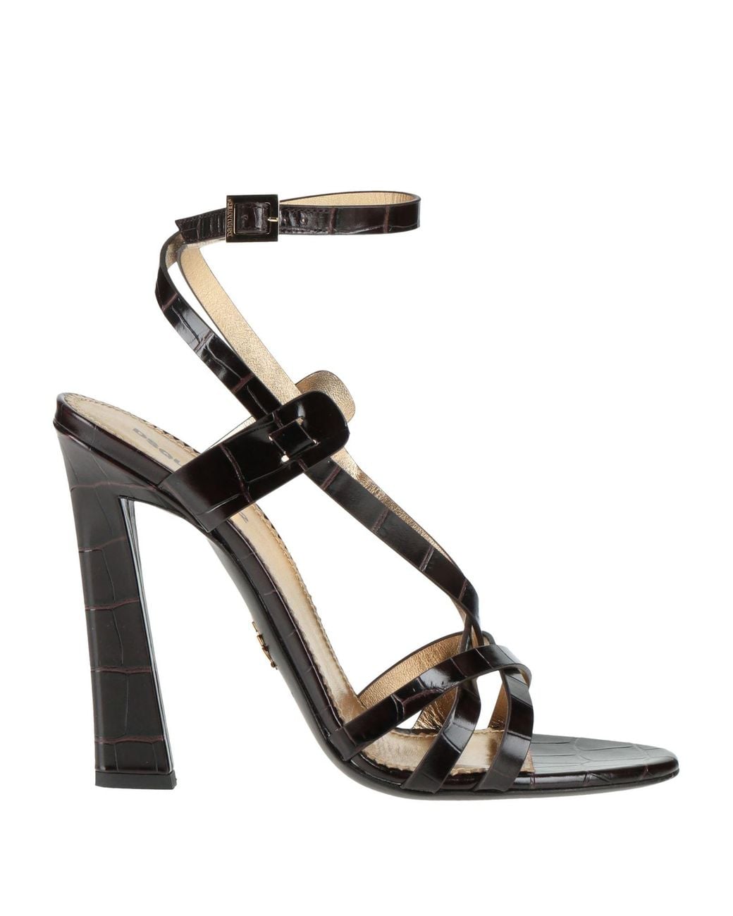 DSquared² Black Dark Sandals Calfskin