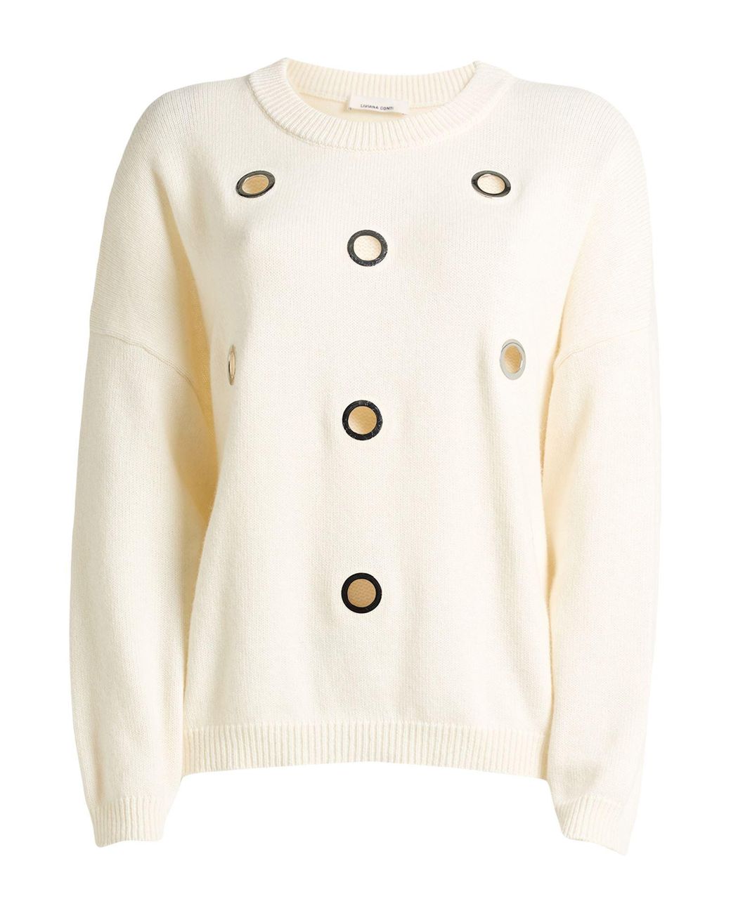 Liviana Conti Natural Sweater Cashmere, Polyamide, Zamak