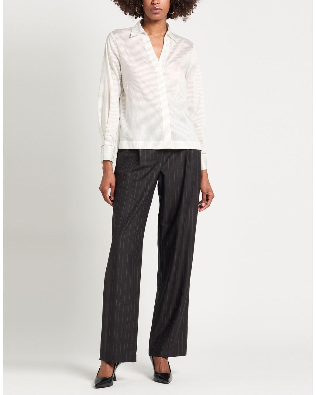 Brunello Cucinelli Black Charcoal Pants Virgin Wool