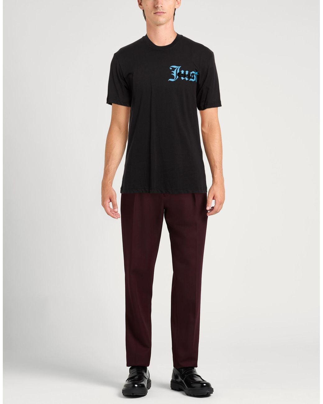 Just Cavalli Black T-Shirt Cotton for men