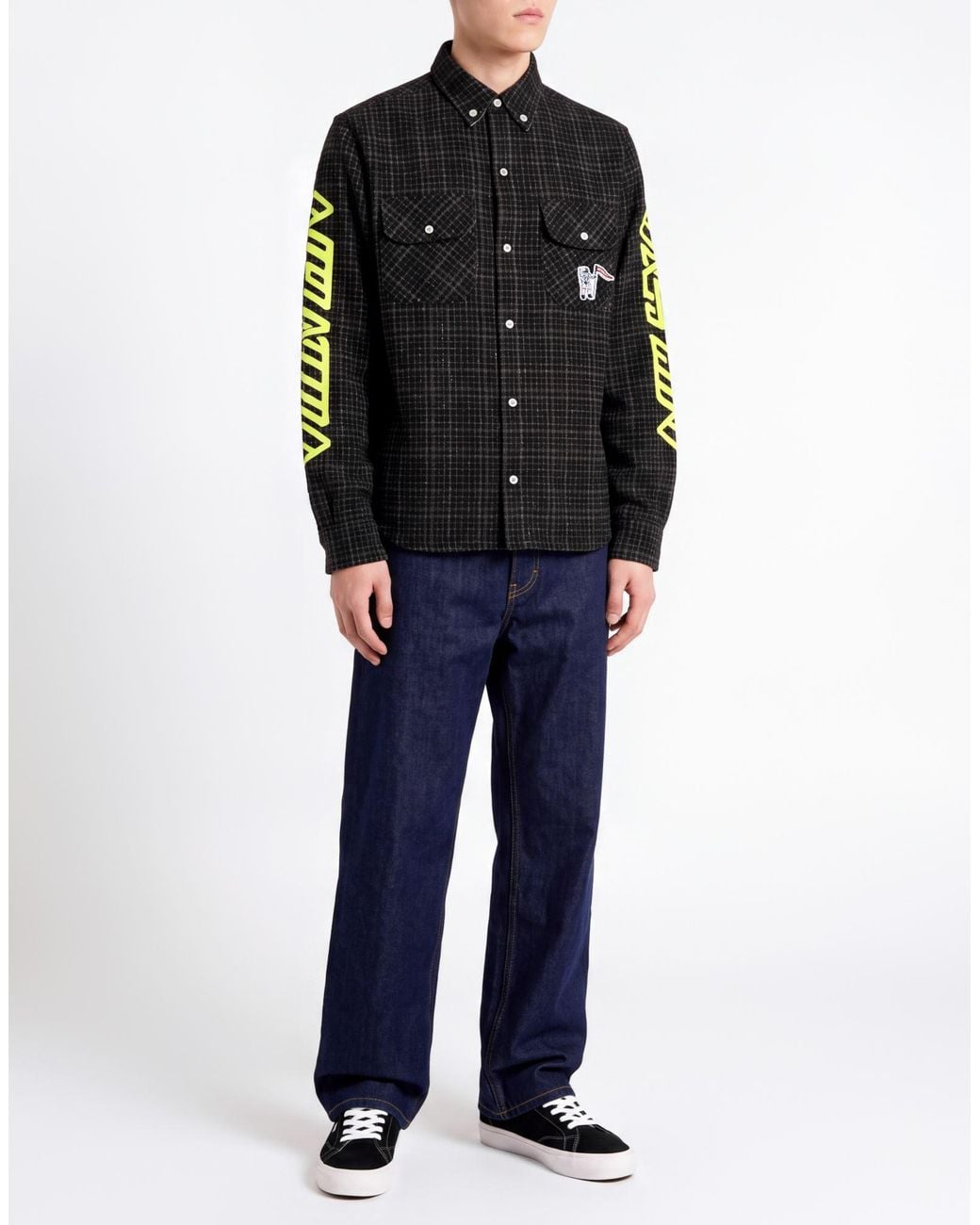 BBCICECREAM Black Shirt Polyester, Wool for men