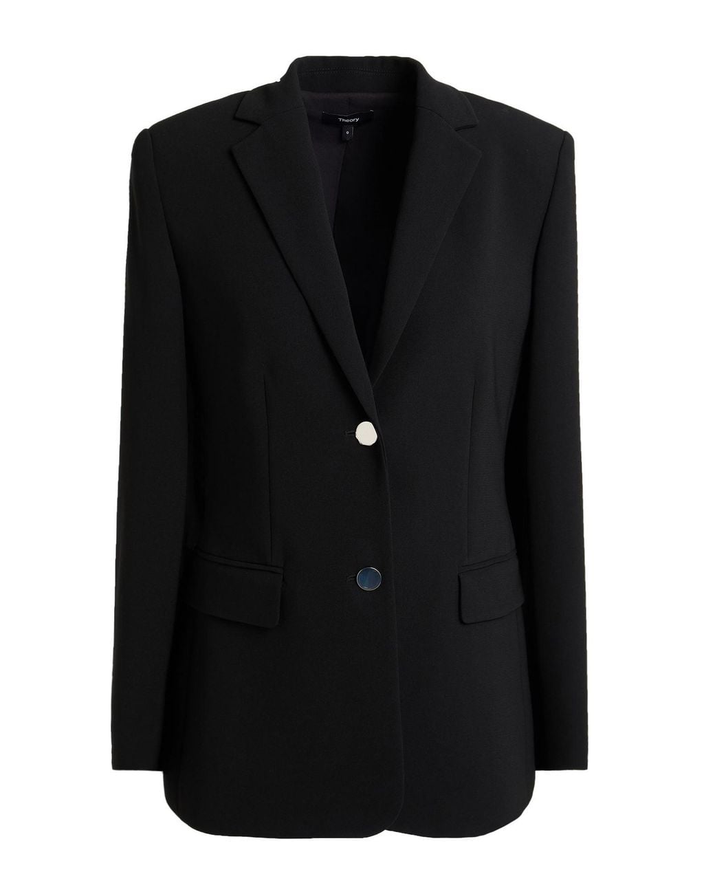Theory Black Blazer Triacetate, Polyester