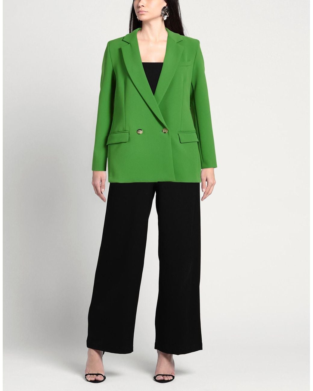 SOLOTRE Green Blazer Polyester, Elastane