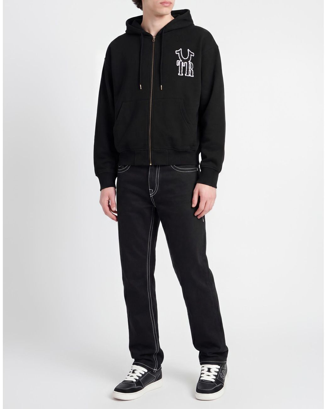 Sudadera True Religion de hombre de color Black