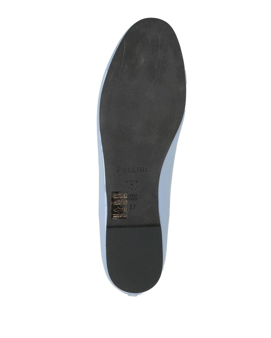 Pollini Blue Light Ballet Flats Leather