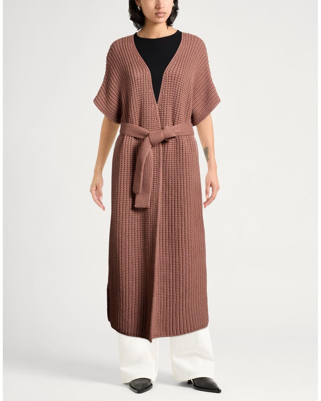 Herno Brown Cardigan Cashmere