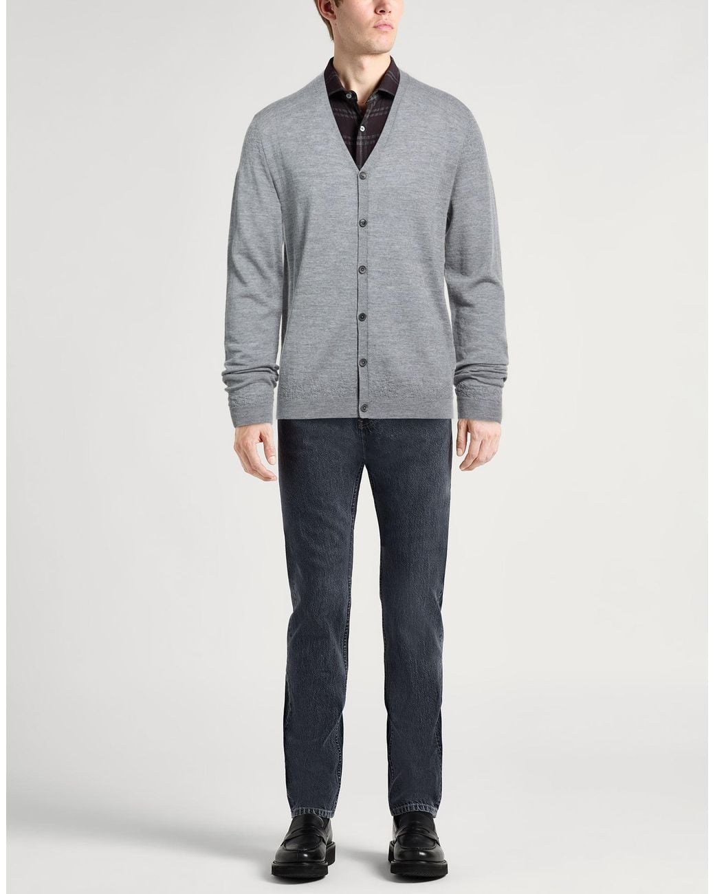 John Varvatos Gray Cardigan for men