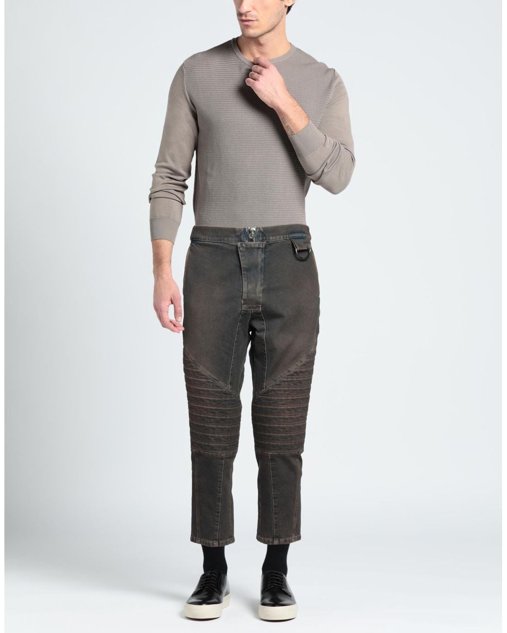 Balmain Gray Jeans for men