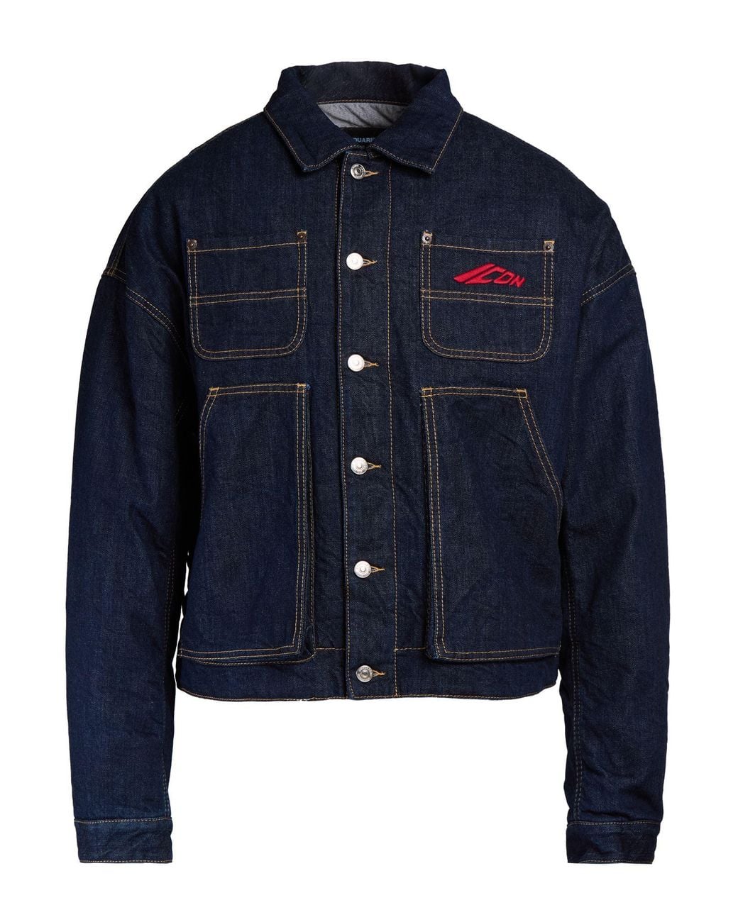 DSquared² Blue Denim Outerwear Cotton for men
