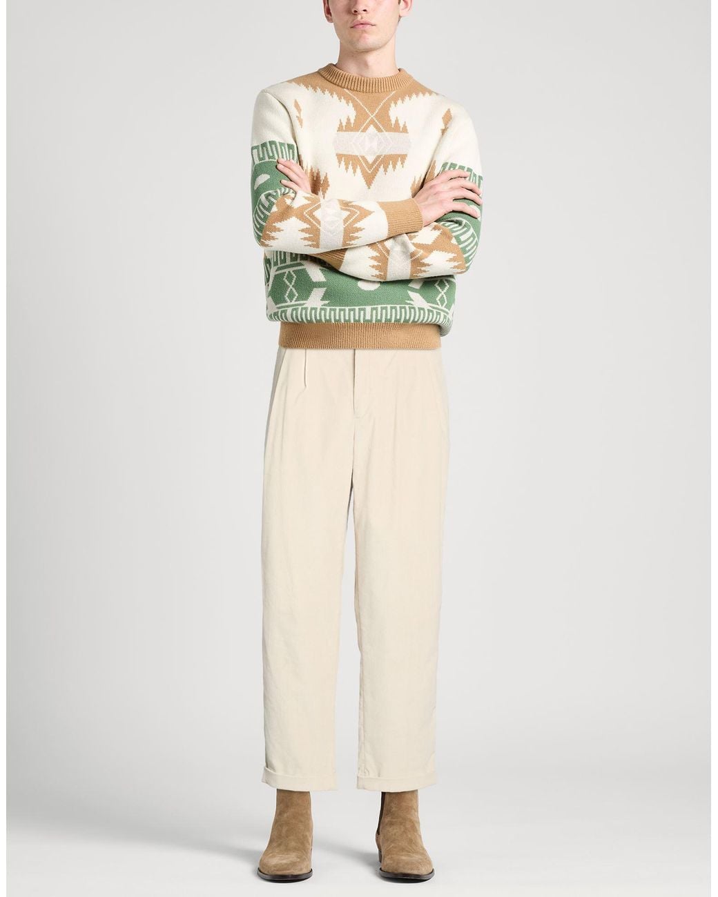 Caruso White Trouser for men