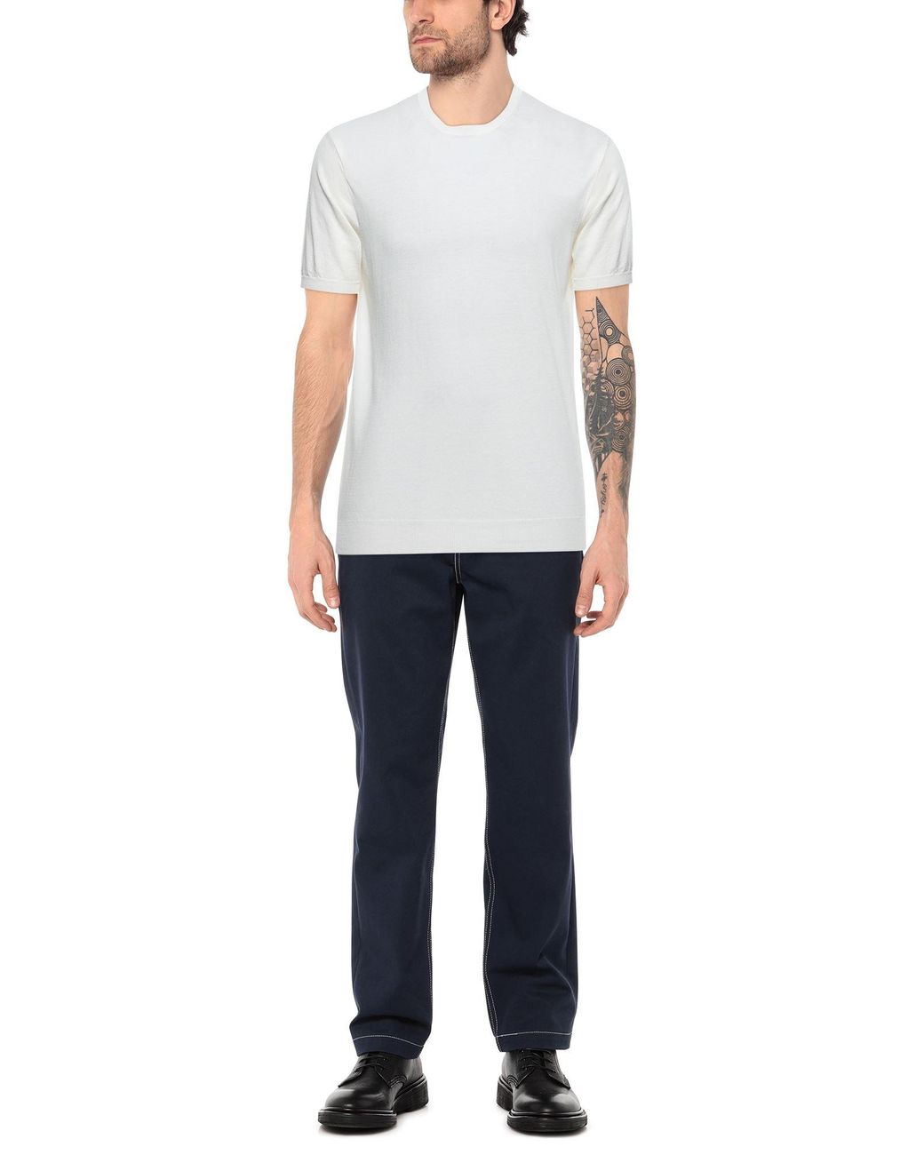 Cashmere Company White Sweaters for men