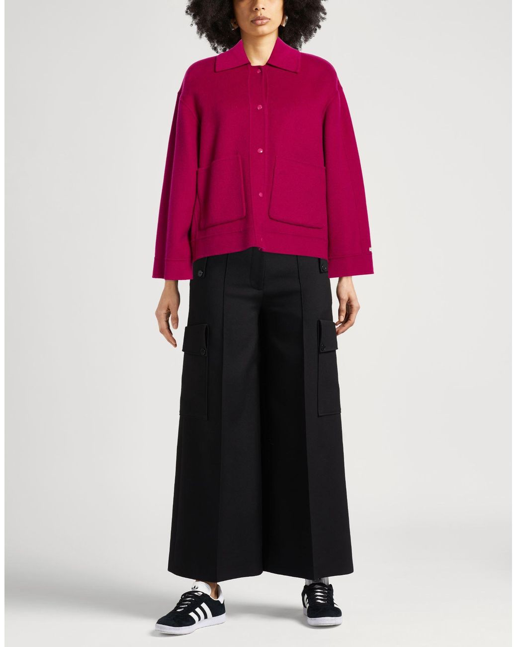 Paltò Pink Jacket Wool, Nylon