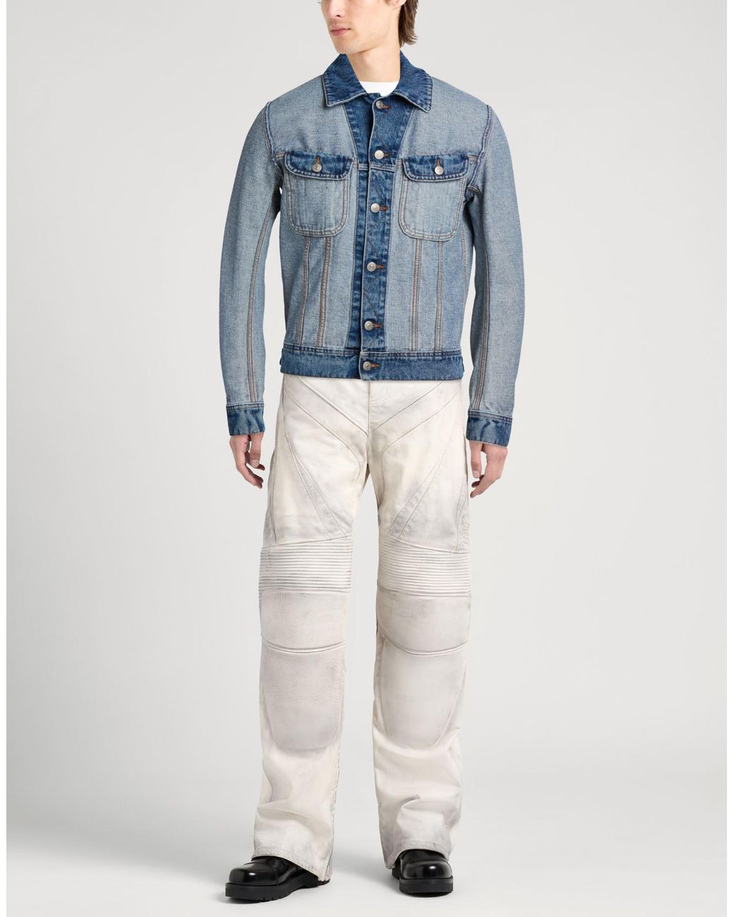 MM6 by Maison Margiela Blue Denim Outerwear Cotton for men