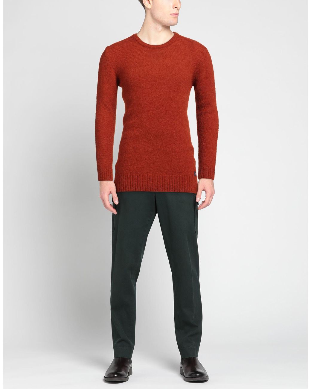 40weft Red Sweater Acrylic, Polyamide, Mohair Wool, Wool, Elastane for men