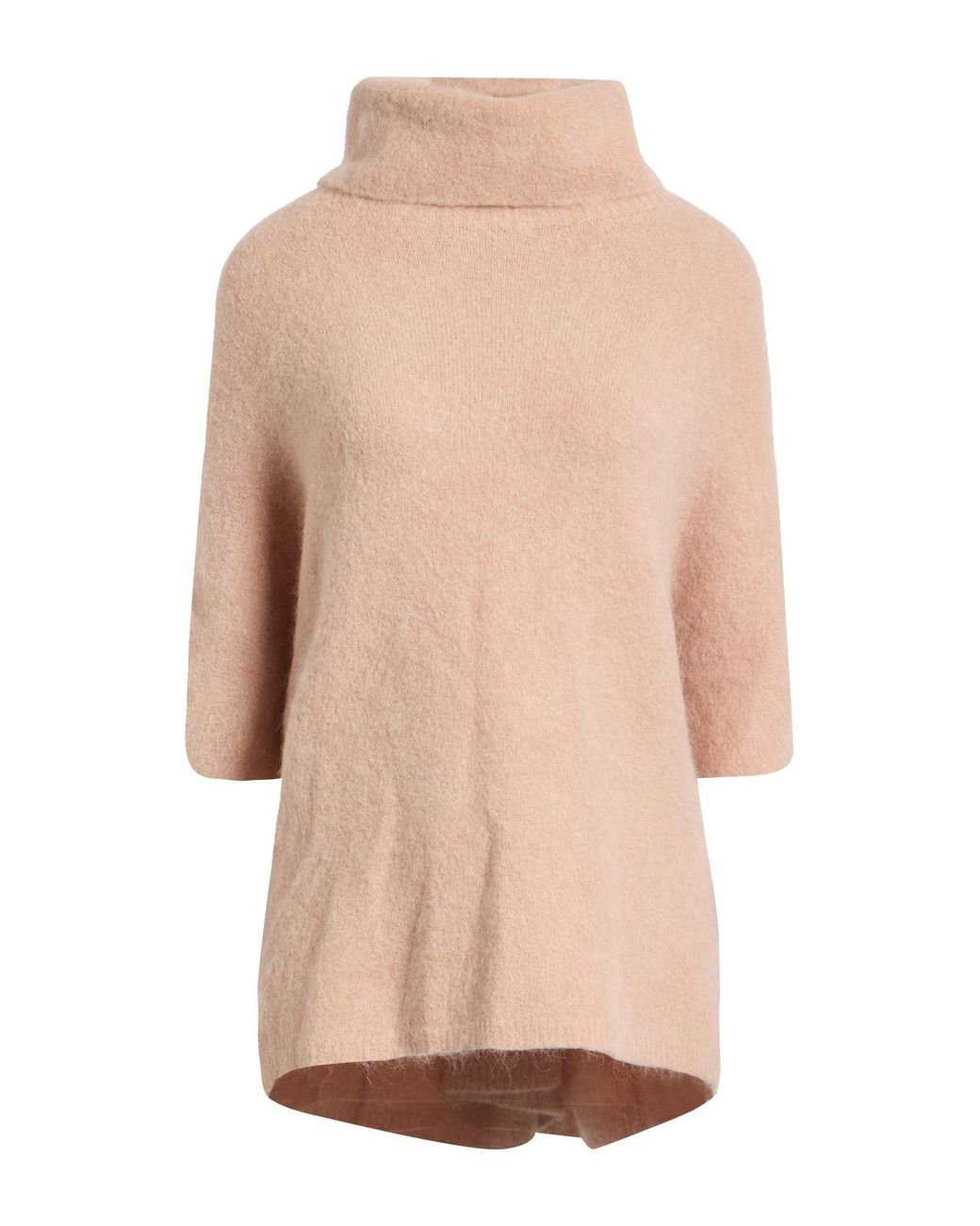 Kontatto Pink Blush Turtleneck Alpaca Wool, Polyamide, Wool, Elastane