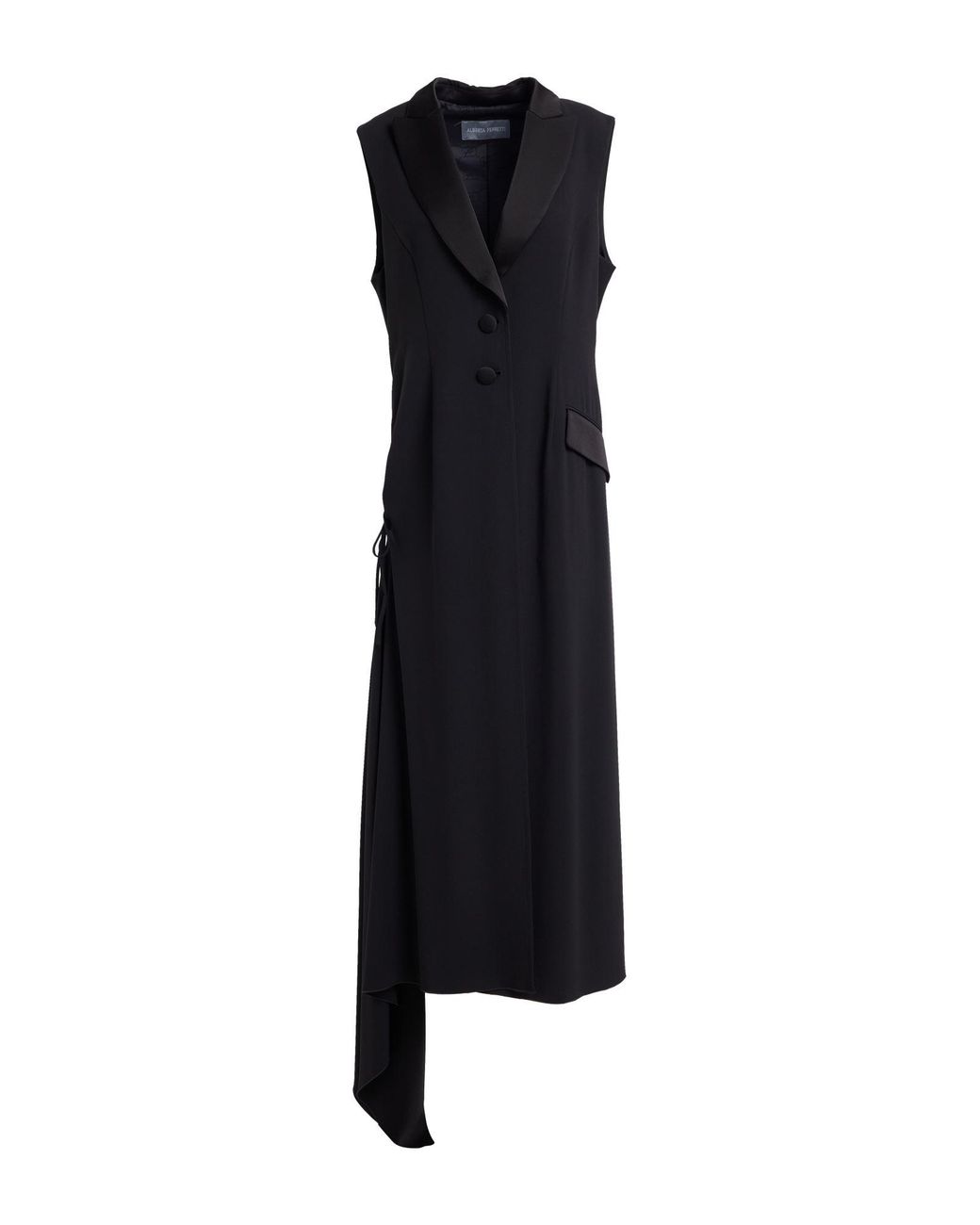 Alberta Ferretti Black Maxi Dress Acetate, Viscose