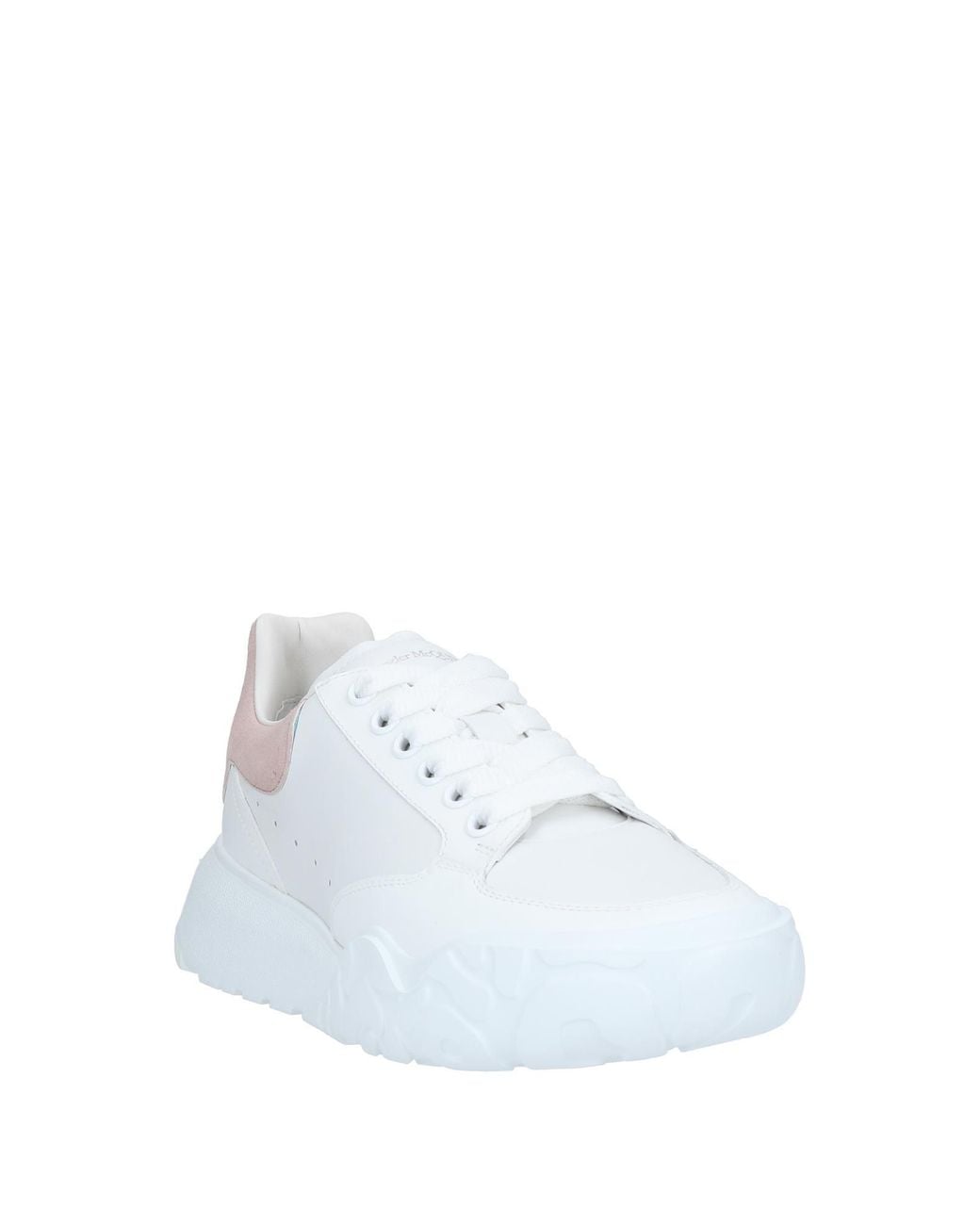 McQueen White Sneakers Soft Leather
