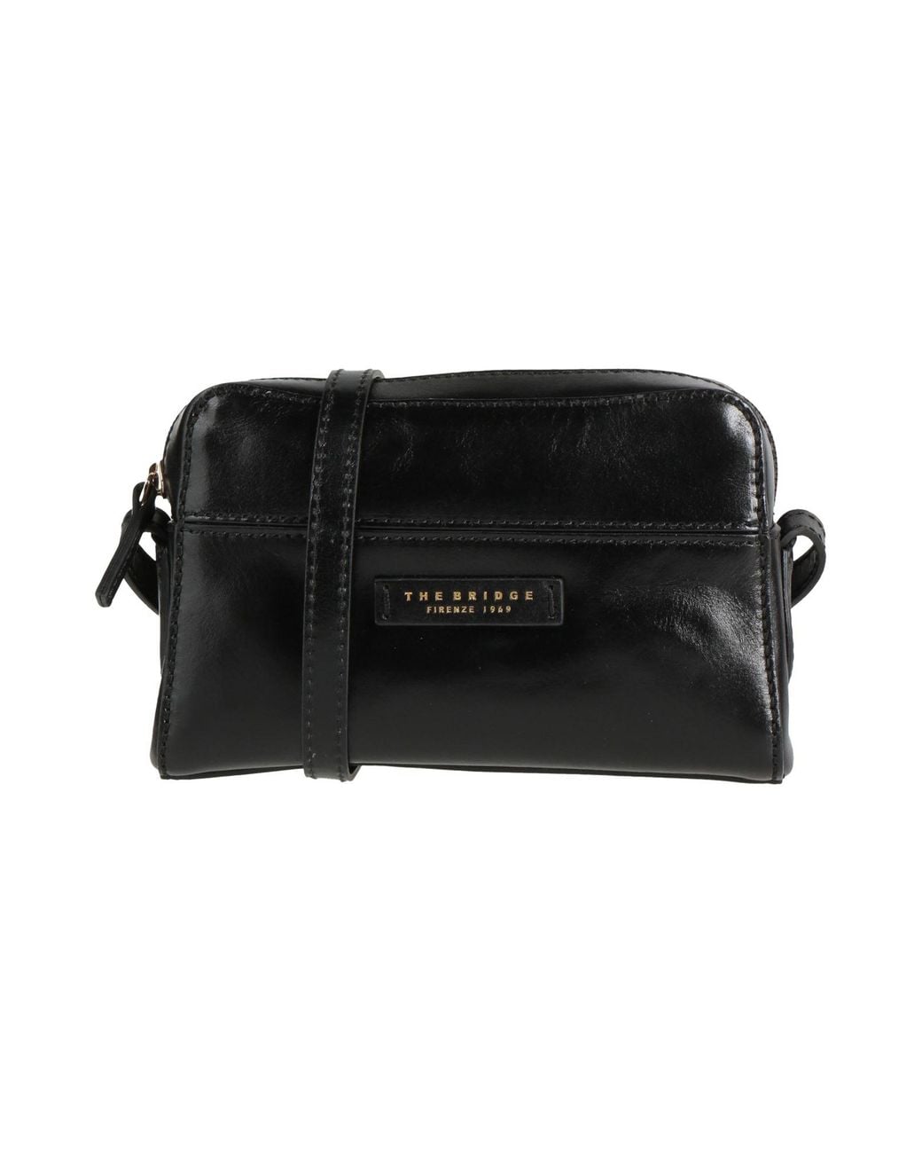 The Bridge Black Cross-Body Bag Leather