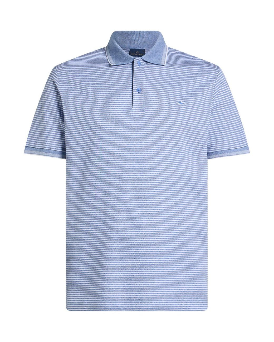 Paul & Shark Blue Polo Shirt Cotton for men