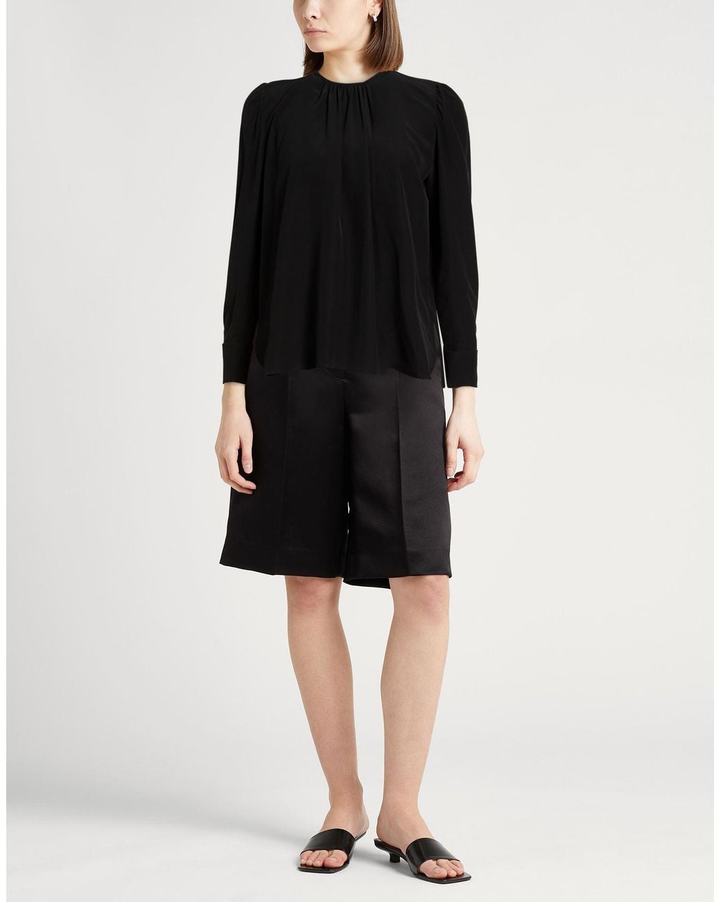 Max Mara Black Top Silk