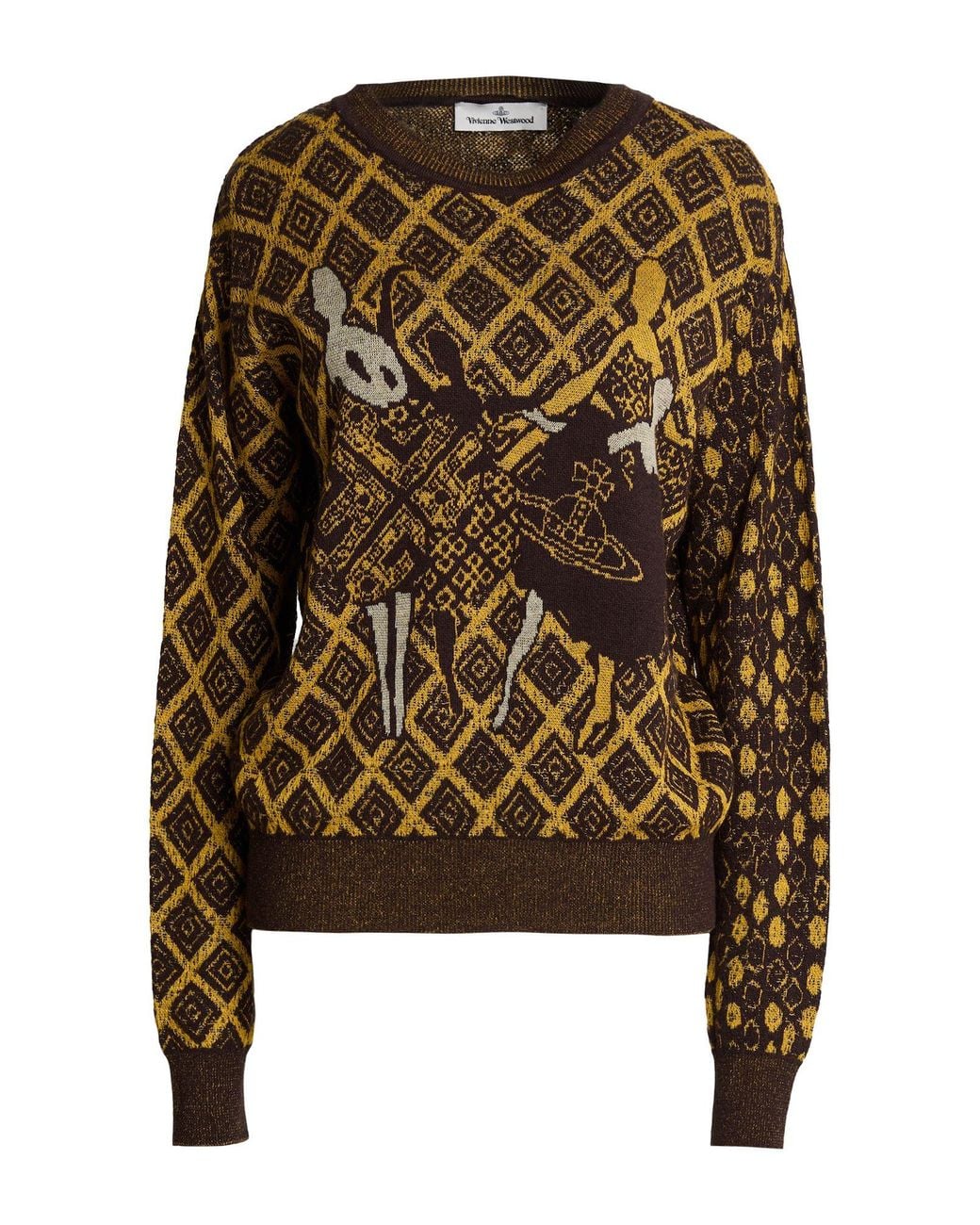 Vivienne Westwood Brown Dark Sweater Linen, Cotton, Polyamide, Wool